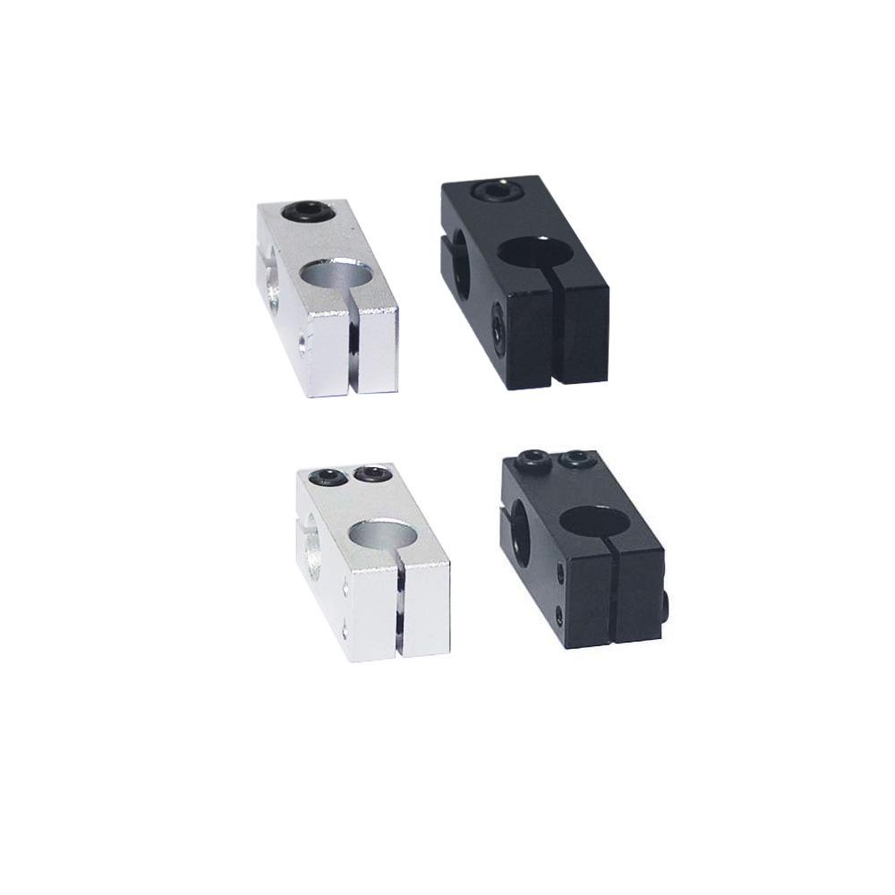 Steel CNC Optical Axis Fixing Clamp - Vertical Cross Connector with Single Row Screws