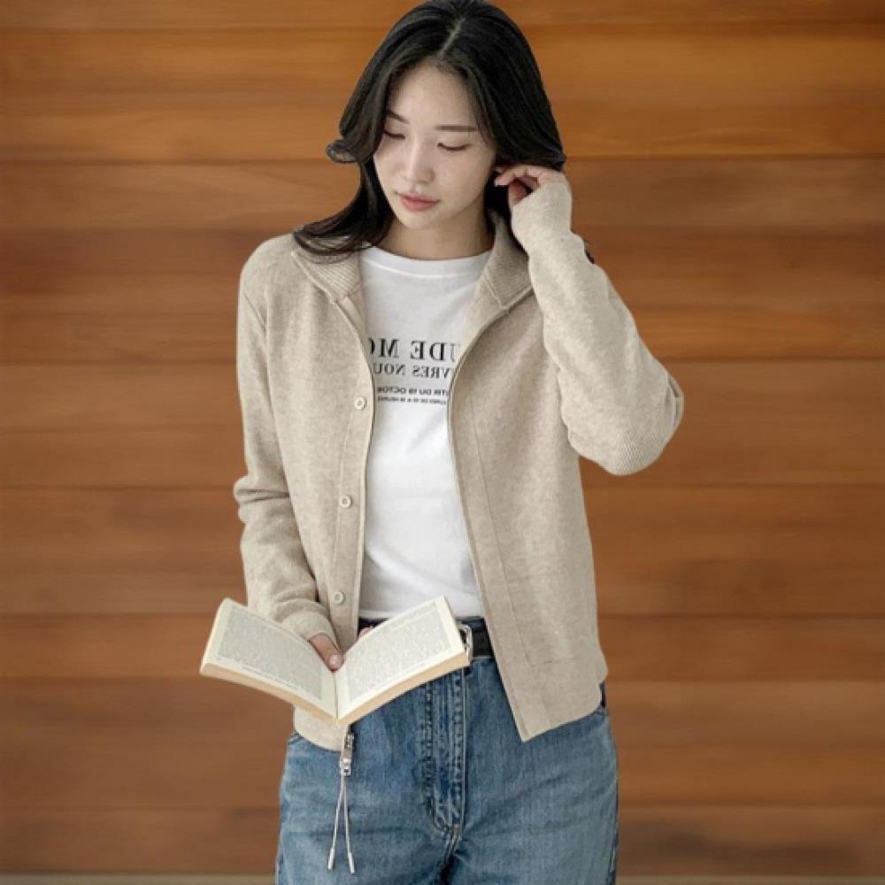 New ArrivalS Open Run Women S Button 2way Zipper Collar Neck baSic Fit Long Slee