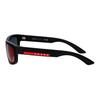 Prada Logo Rectangle Sunglasses Men sunglasses Black PS-05ZS-DG008F