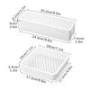 Plastic Dishwasher Tableware Cleaning Box with Chopstick Cage Spoon Drain Storage Rack - Kitchen Organizer Storage Basket Bag