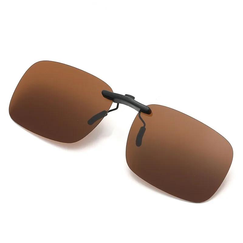 Clip-On Sunglasses Uv Polarized Clip-On Frameless Sunglasses Lenses Anti-Glare Anti-Glare Sunglasses Lenses