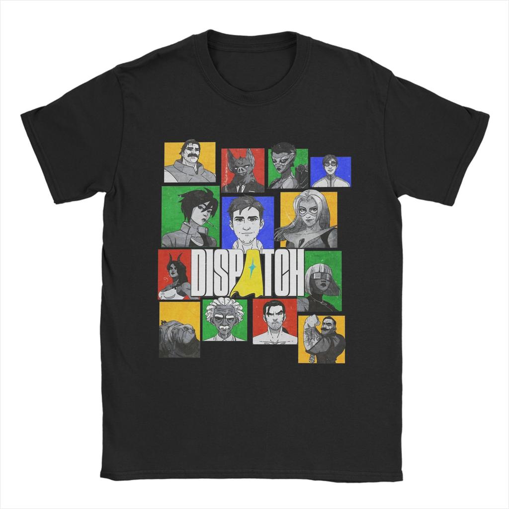 Summer Mecha Men Robert Robertson Dispatch Game  T Shirt For Unisex  Pure Cotton T-shirts Short Sleeve Tops