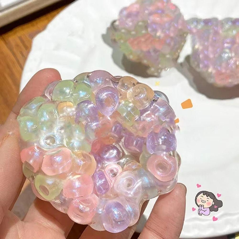 Transparent Hand Made Ball Pinch Toy Super Soft Slow Rebound Toy Office Workers