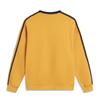 Li-Ning Sports Lifestyle Series Round Neck Loose Retro Letter Striped Color Block Versatile Sweatshirt Unisex sweatshirt Mineral-Yellow AWDVF87-3