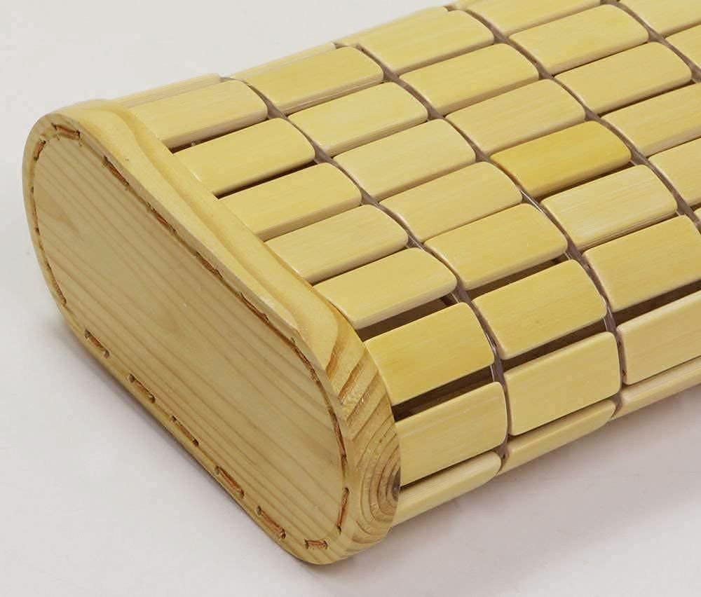Bamboo Headrest Pillow Made of Bamboo and Spruce Frame, Cool and Natural In Summer. Bamboo Hard Pillow, Simple Pillow,