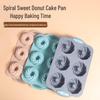 6-Cavity Silicone Donut & Cake Mold for Baking