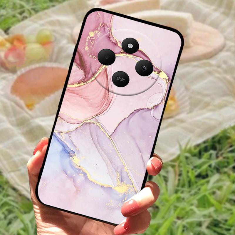 Pouzdro pro Xiaomi POCO C75 4G Redmi 14R 5G Redmi A3 Pro 4G Redmi A4 5G Pouzdra Měkký nárazník Nárazuvzdorné Ochranný Kryt Černá Taška na Telefon