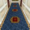 Autumn Style Long Lobby Carpet Fresh Green Grass Pattern Stairway Hallway Home Corridor Carpet Aisle Party Wedding Red Area Rugs