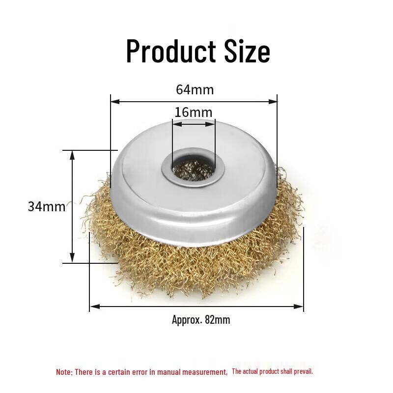 Bowl-Shaped Steel Wire Brush Wheel