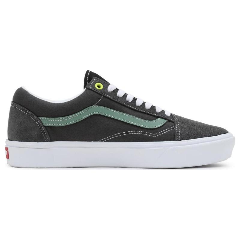 Vans Old Skool Multi Block Comfycush Unisex Trendy Casual Low-top Skate Shoes Grey White Green VN0A5DYCBFC
