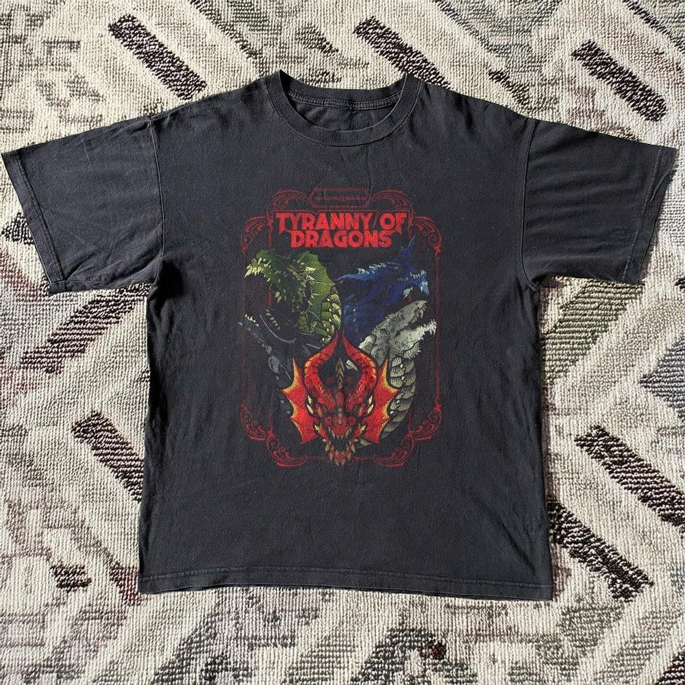 Dungeons amp Dragons Tyranny Of Dragons Retro Unisex TShirt Size S5XL Unisex T-Shirt XXXL
