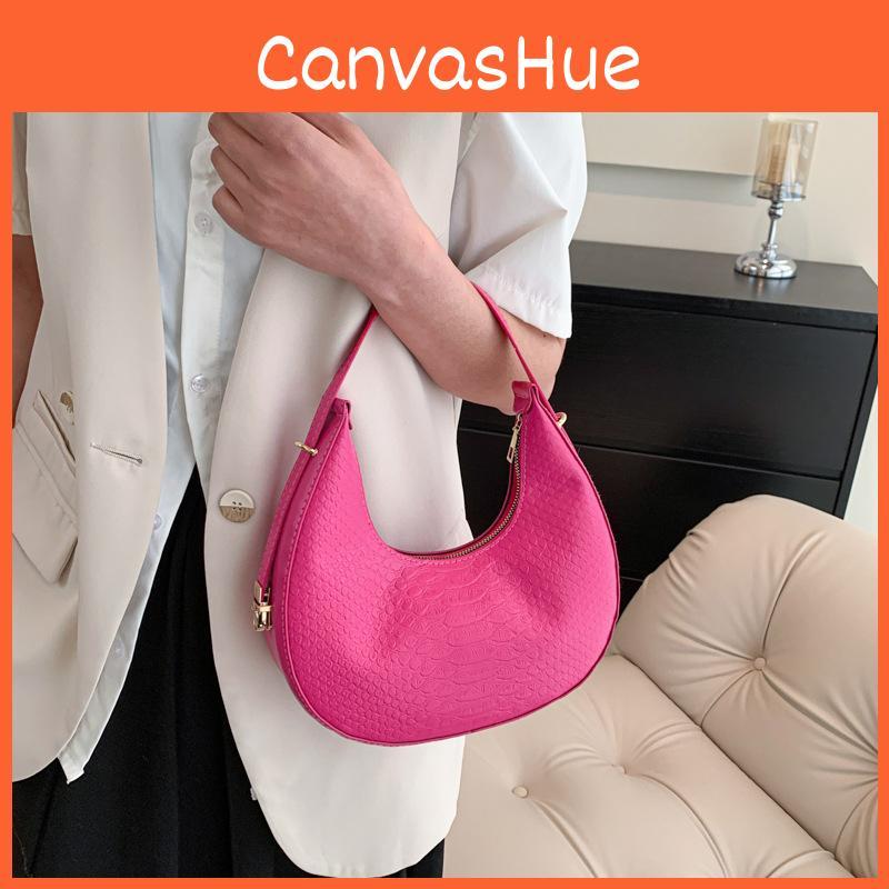 Retro Minimalist Crescent Bag 2023 New Women's Bag Street Fashion Shoulder Bag Trendy Armpit Bag