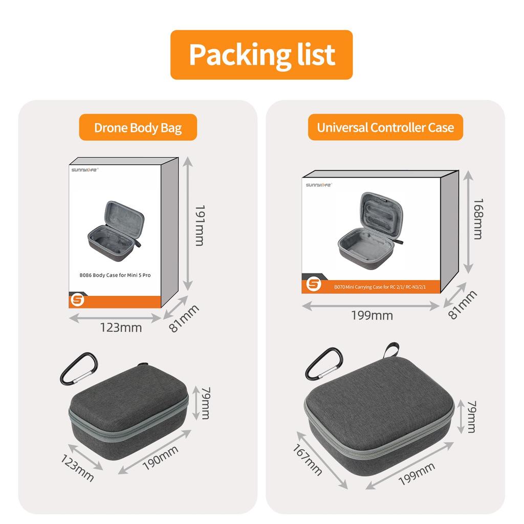 Taoricup Protective CaseStorage Bag for DJI Mini 5 Pro, DJI RC 21RC-N321, Camera Remote Control Accessories (Remote Control Bag)