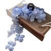 Super feenhaft schöne Ausstrahlung rosa blau Schmetterling Blume Perlen Fransen Haarnadel weiblich sanfte Atmosphäre Greifklemme Haar Accessoires