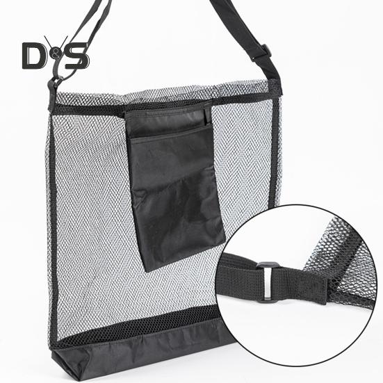Mushroom Picking Net Bag Mesh Garden Fruit Harvest Basket Mushroom Hunting Crossbody Bag with Adjustable Strap for Outdoor Activities