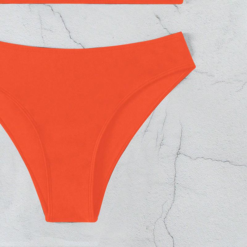 2025 Europäischer & Amerikanischer Neckholder Stahlring Bikini - Sexy geteilter Badeanzug für Damen, Hot Spring Bademode