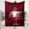 Lamine Yamal's Barcelona Player Action Blanket Durable Comfort Great for Livingroom Bed Chair for All Seasons Modern Birthday Christmas Gift Blanket