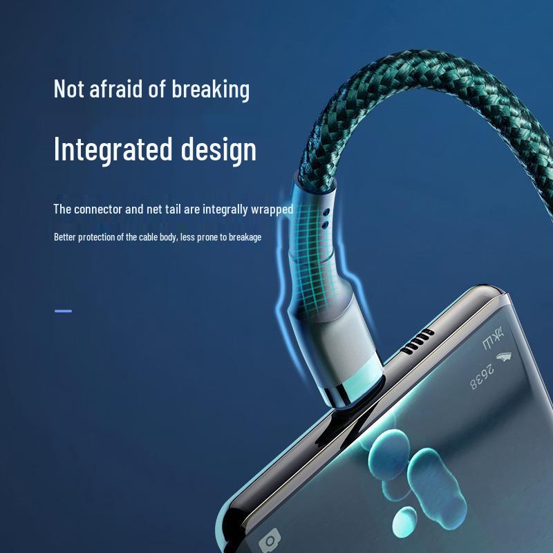 Dual Type-C 120W Fast Charging Cable for Apple, Huawei Laptops & Cars