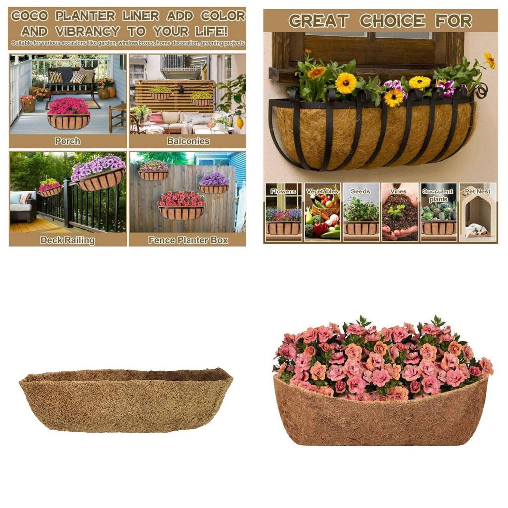 Modern Minimalist Plant Pot With Natural Coconut Coir Material For Home Gardening Decor