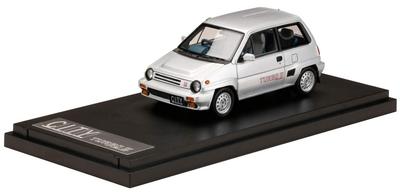 MARK43 Honda CITY TURBO II Cuarzo Plata Metalizado Producto Terminado PM43139S 1/43
