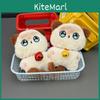 Cute Cartoon Big Eyed Cat Plush Toy Pendant With Bell For Kids Collectors