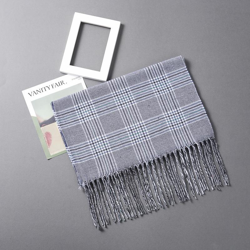 Fashion British Plaid Cashmere Scarf Children'S Autumn And Winter Men'S Couple Warm Shawl Scarf