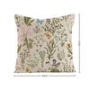New Wildflower Pillow Cover Farmhouse Style 45 x 45 Square Cushion Covers Breathable Thin Linen Pillowcase Outdoor Decor