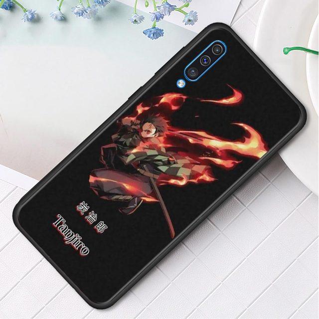 Silikonfodral för Samsung Galaxy A50 A70 A10 A20e A30 A40 A20s A10s A10e A80 A90 A60 A30s skal Shell Demon Slayer Kimetsu Anime