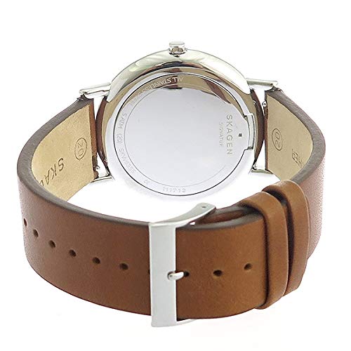 Skagen Signature Quartz Men's Watch SKW6355 Navy/Brown [Parallel Import]