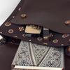 Maomusi new Chinese retro printing treasure flower backpack crossbody women's handbag backpack commuter leather pu