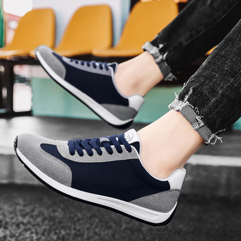 Lässiges Herrenschuh-Set Koreanische Version Trendig und gutaussehend Straßen-Sportschuhe Frühling und Sommer Outdoor-Laufschuhe Herren-Slipper