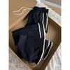 American Vintage Trendy Lace Trimmed Casual Sports Wide Leg Pants for Women Summer Thin Pants