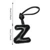 26 Initials Leather Alphabet Key Chain Genuine Sheepskin Car Pendant  Ladies