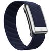 Suitable for Whoop 5.0 Mg Wristband Strap W  Leather Nylon Woven Elastic Whoop Sports Replacement Strap Gold Silver Metal