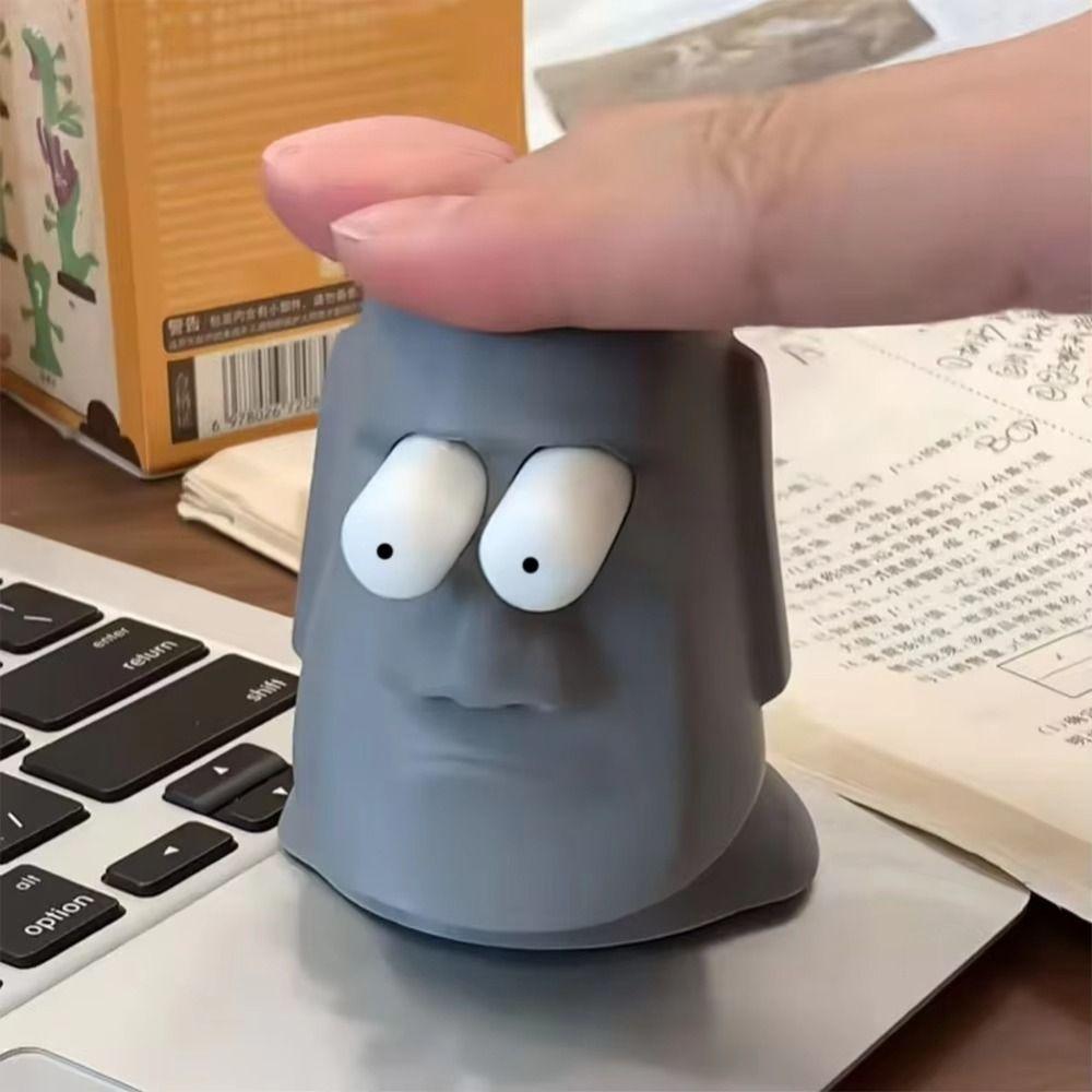Pop-Eye Design Funny Desk Ornament Pressable Anxiety Relief Gadget Desktop Ornament