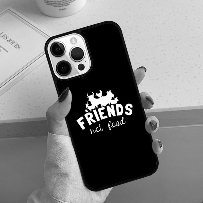 

Vegan Friends Not Food Phone Case For iPhone 17 Air 11 12 13 14 15 16 Pro Max Cover For iPhone 17 Air Max Plus Coque Shell iPhone 11pro max