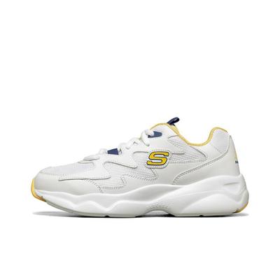 DLites Mesh Synthetic Leather Comfortable Versatile Low-Top Dad Shoes Unisex Sneaker White 88888105-WYL