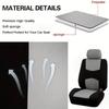 Car Seat Covers Full Set Front Split Rear Bench For Car Universal Cloth SUV Sedan Van Automotive Interior Seat Protector Covers