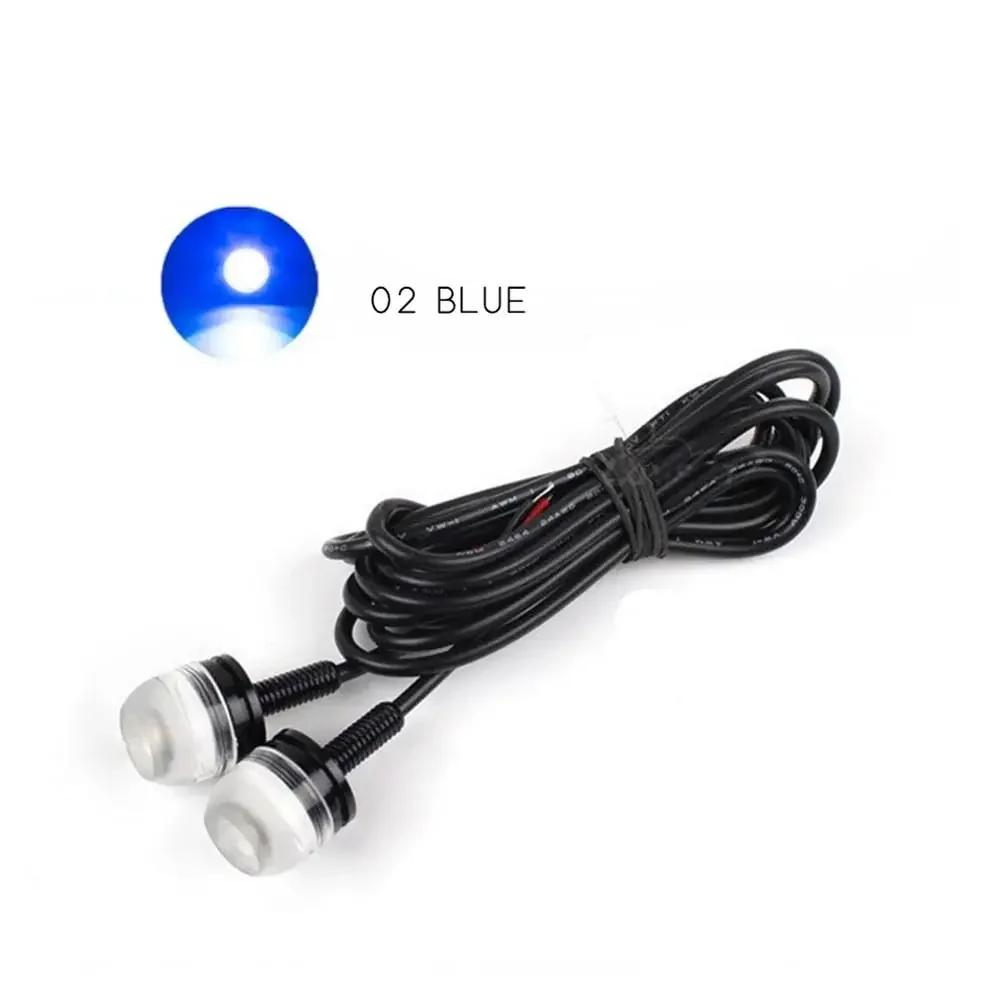 2Pcs Motorcycle LED Screw Bolt Tail License Plate Light SMD Amber Eagle Eye 3SMD 5630 LED Car DRL Daytime Running Driving Signal