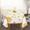Fruit Leaf Print Tablecloth Oil Proof PVC Wrinkle Resistance Tea Table Cover Home