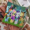 MMy PPonys LLittle Pillow Covers Cartoon Sofa Decorative Home Doublesided Printing Short Plush Cute Cushion Cover
