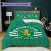 Sporting CP Pattern Bedding,Quilt Set Quilt Cover Pillowcase Home Birthday Gift(1 * duvet cover + 2 * pillowcase, without core)_lx