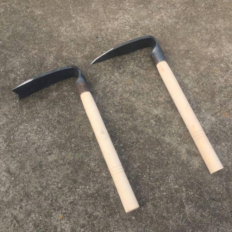 Hand-Forged Manganese Steel Garden Hoe Set