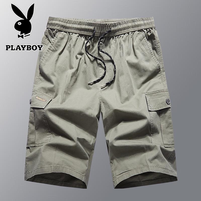 PLAYBOY Men s Pure Cotton Loose Workwear Shorts 2XL