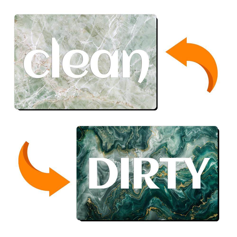 Dirty Clean Sign for Dishwasher Easy to Read and Strong Slide for Changing Signs Heavy Duty Magnet with Optional Stickers