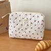 Floral Cotton Quilted Makeup Bag Cute Stationery Storage Bag Makeup Lipstick Case  Makeup Accessory