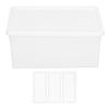Plastic Desktop Storage Box Multifunction Dustproof Storage Box with Lid for Home DesktopS