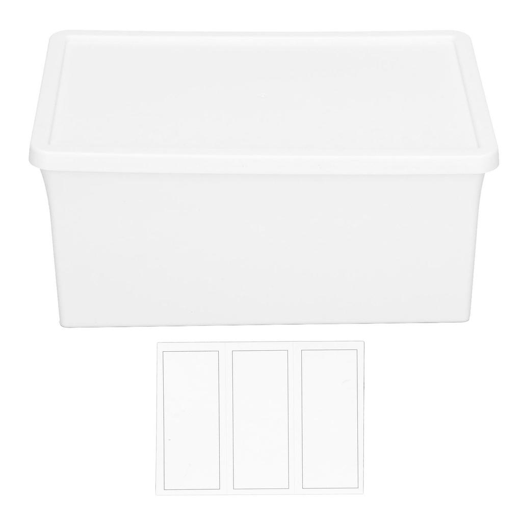 Plastic Desktop Storage Box Multifunction Dustproof Storage Box with Lid for Home DesktopS