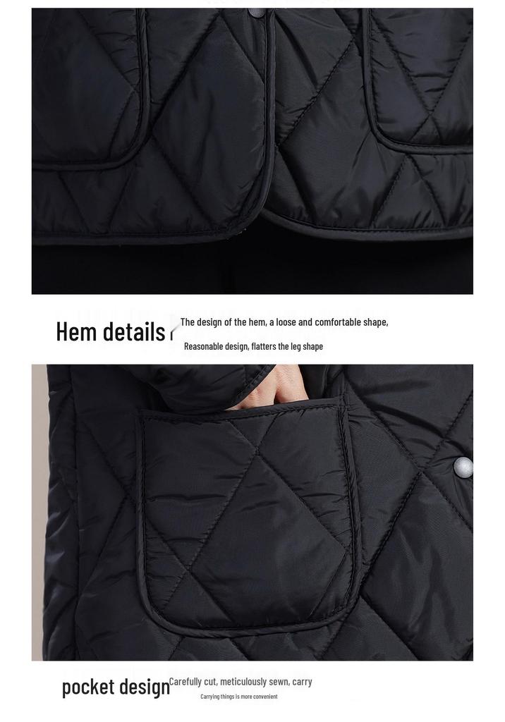 Warm Cotton Lapel Jacket with Fur Collar for Middle-aged & Elderly Women - Loose, Plus Velvet, Thickened Winter Outerwear