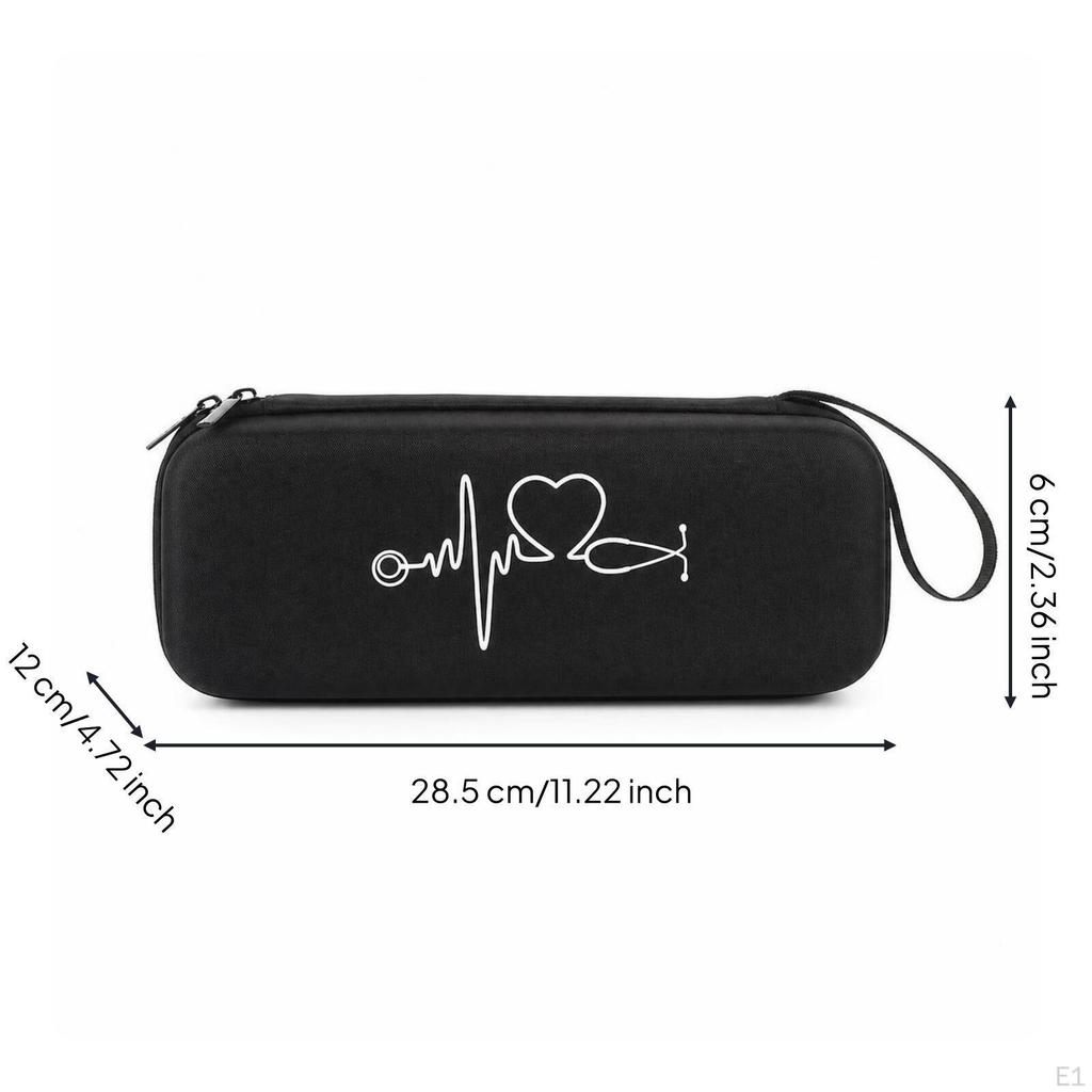 Armored Stethoscope Hard Case | Portable, Case, for Hospital Black